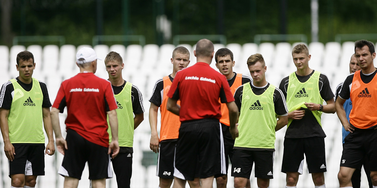 Starzy znajomi na treningu Lechii Gdańsk