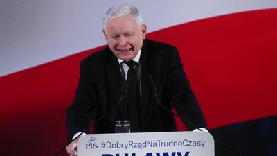 Jarosław Kaczyński w Puławach