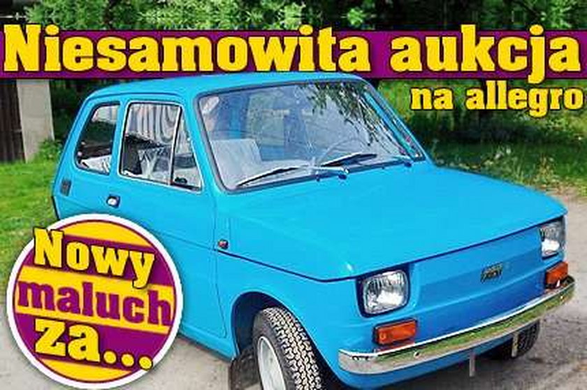 Niesamowita aukcja na allegro. Nowy maluch za...