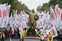 Związkowcy protestują w Warszawie