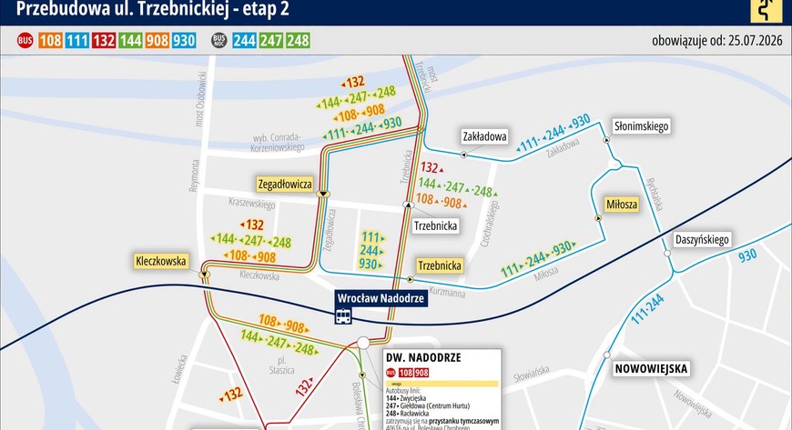 Tak pojadą autobusy na Kleczkowie od soboty 25 lipca