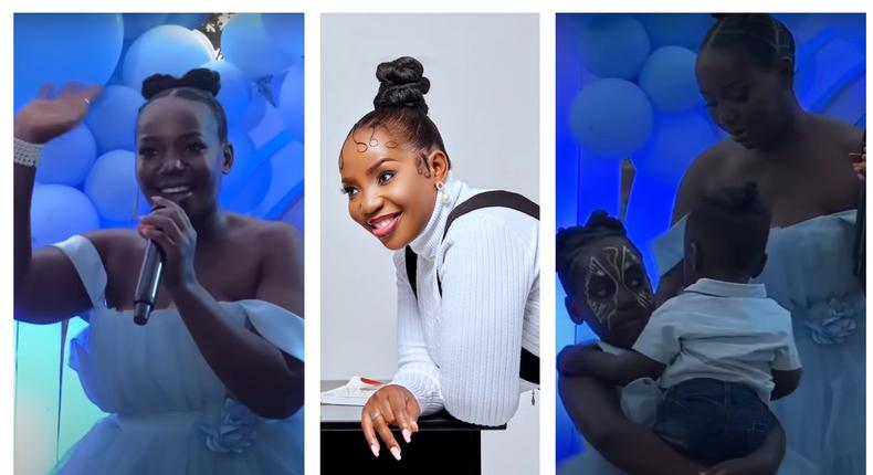 Singer Maureen Nantume threw her son a birthday party on Friday