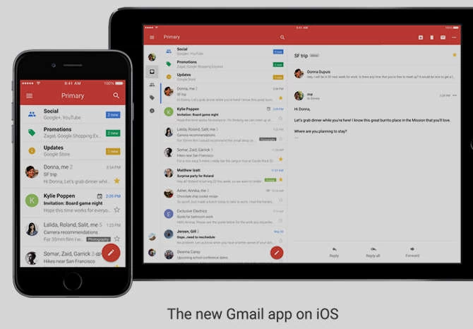 Nowy Gmail na iOS