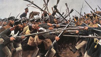Battle of Butts near Hagelberg/ c.1900