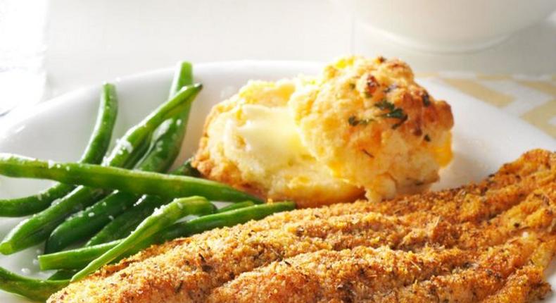 Baked catfish