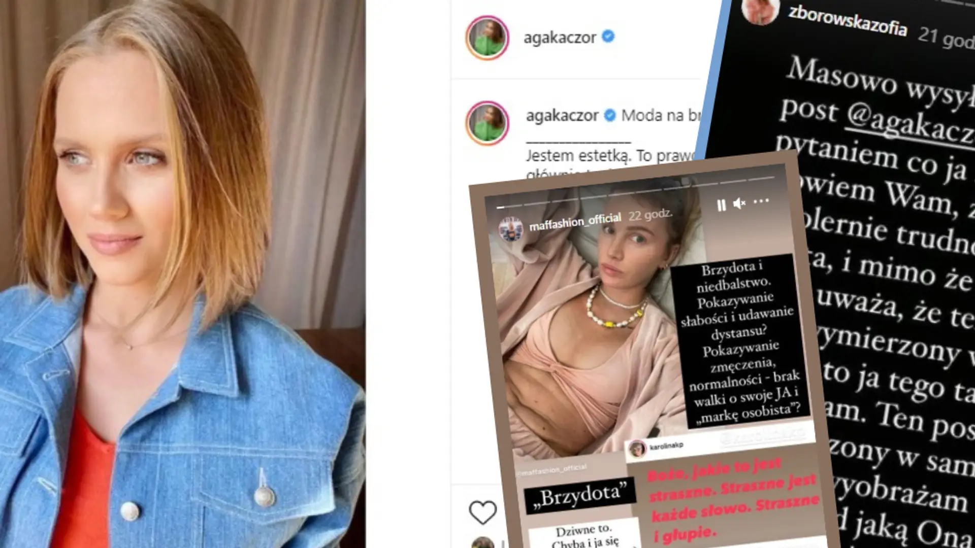 Spór o wpis Agnieszki Kaczorowskiej. Zofia Zborowska i Maffashion zabierają głos