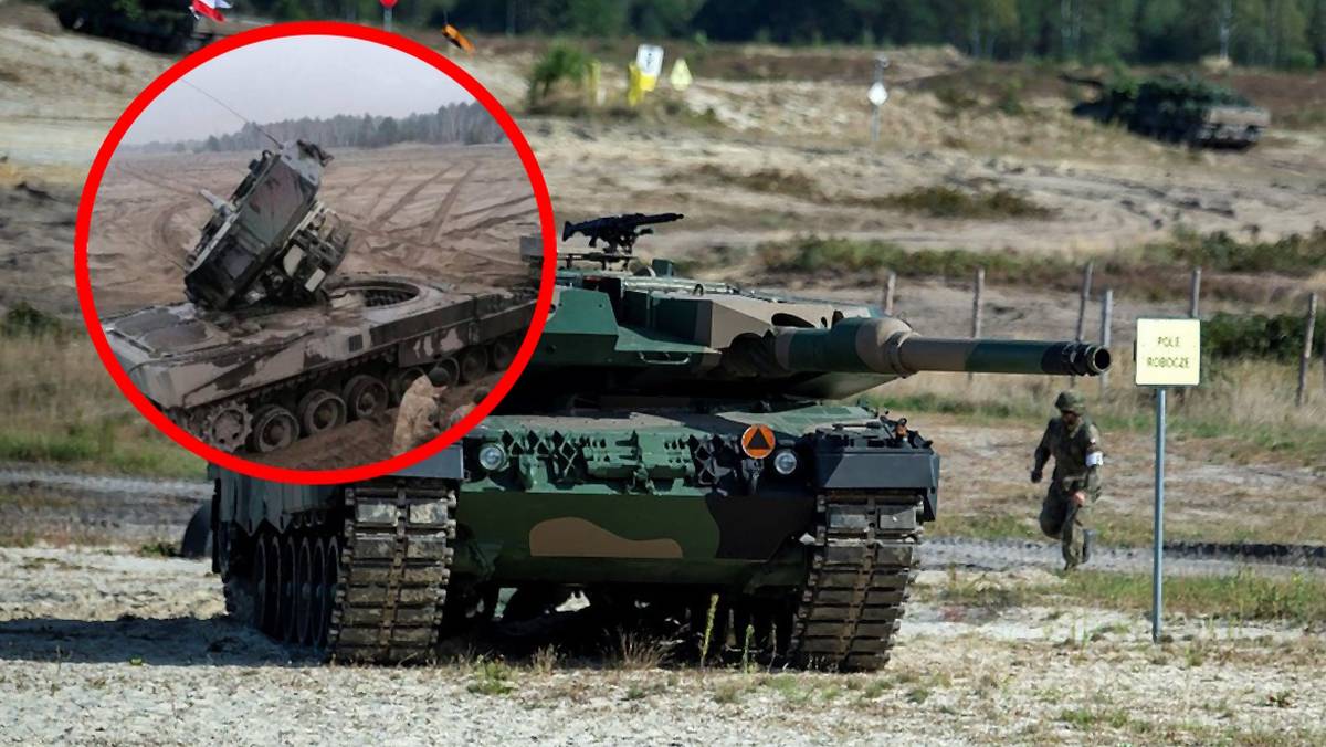 Podczas szkolenia ukraińskich pancerniaków w Polsce miało dojść do niecodziennego wypadku z udziałem czołgu Leopard 2