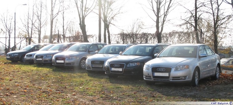 Podlascy policjanci odzyskali już 31 skradzionych audi