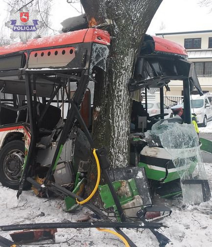 Wypadek autobusu w Lublinie 