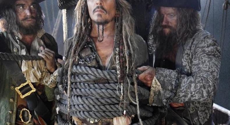 First photo of Johnny Depp as Captain Jack Sparrow. 