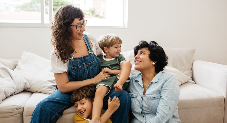 Two friends enjoy each others company with their childrenJLco - Julia Amaral/Getty Images