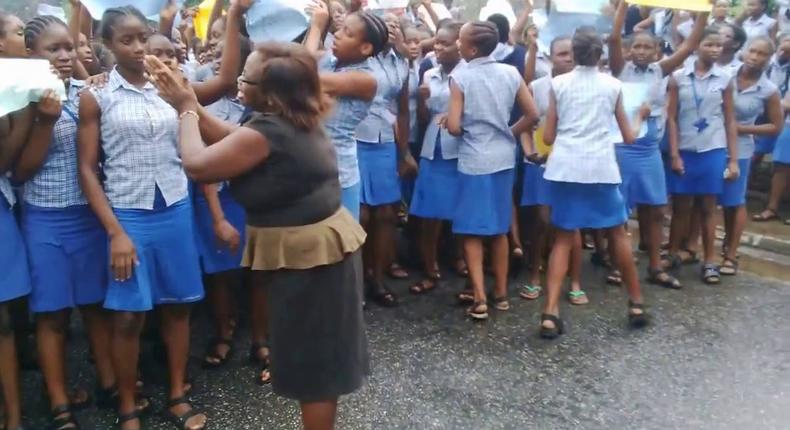 Students of Queens College, Yaba, Lagos