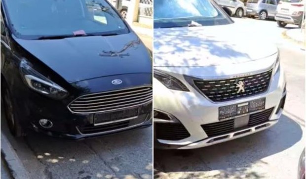 Tablice skinute na automobilima u Grčkoj