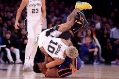 Jeremy Sochan najlepiej punktującym koszykarzem Spurs w meczu z Knicks [WIDEO]