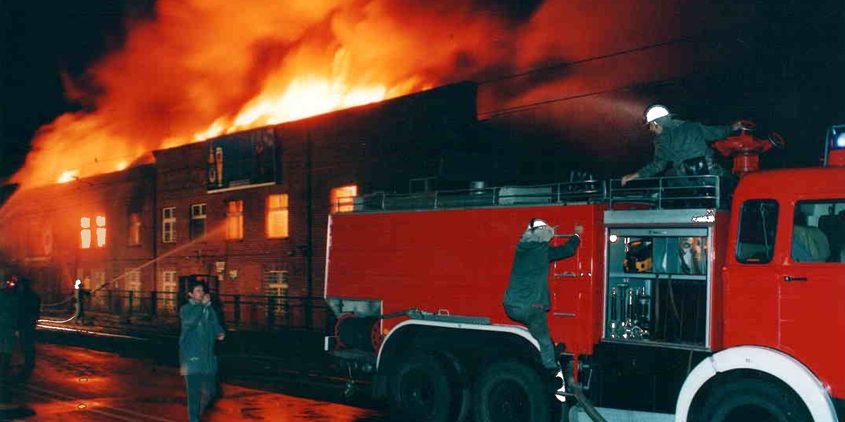 Pożar hali Stoczni Gdańskiej - 24 listopad 1994