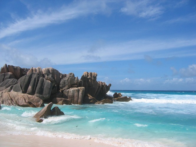 Plaża La Digue na Seszelach Fot.flickr/tiarescott
