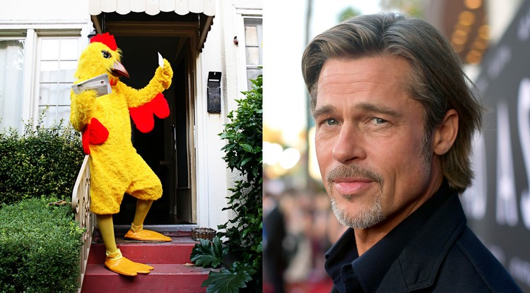 Brad Pitt és a csirkejelmez