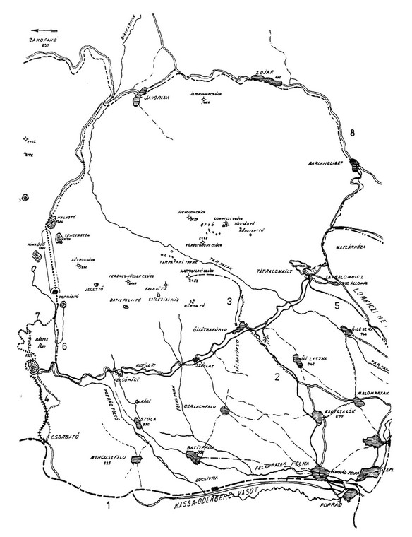 Mapa planowanego rozwoju elektrićki z 1906 roku
