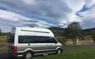 Volkswagen Grand California w Skalnym Mieście (Czechy)