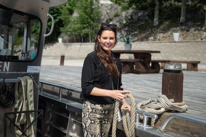 Sandra često posećuje mali raj u Strengnesu sa sinom Đorđom