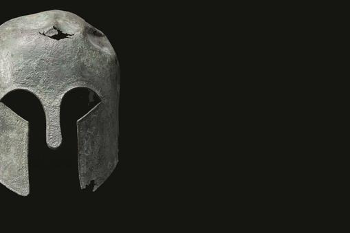 Corinthian Helmet, 650-500 BC (copper alloy)