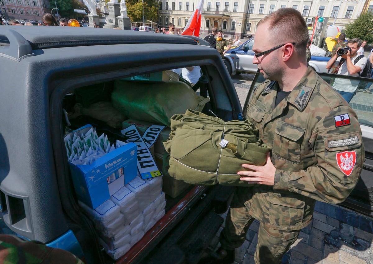 Polski konwój z pomocą dojechał do Kijowa
