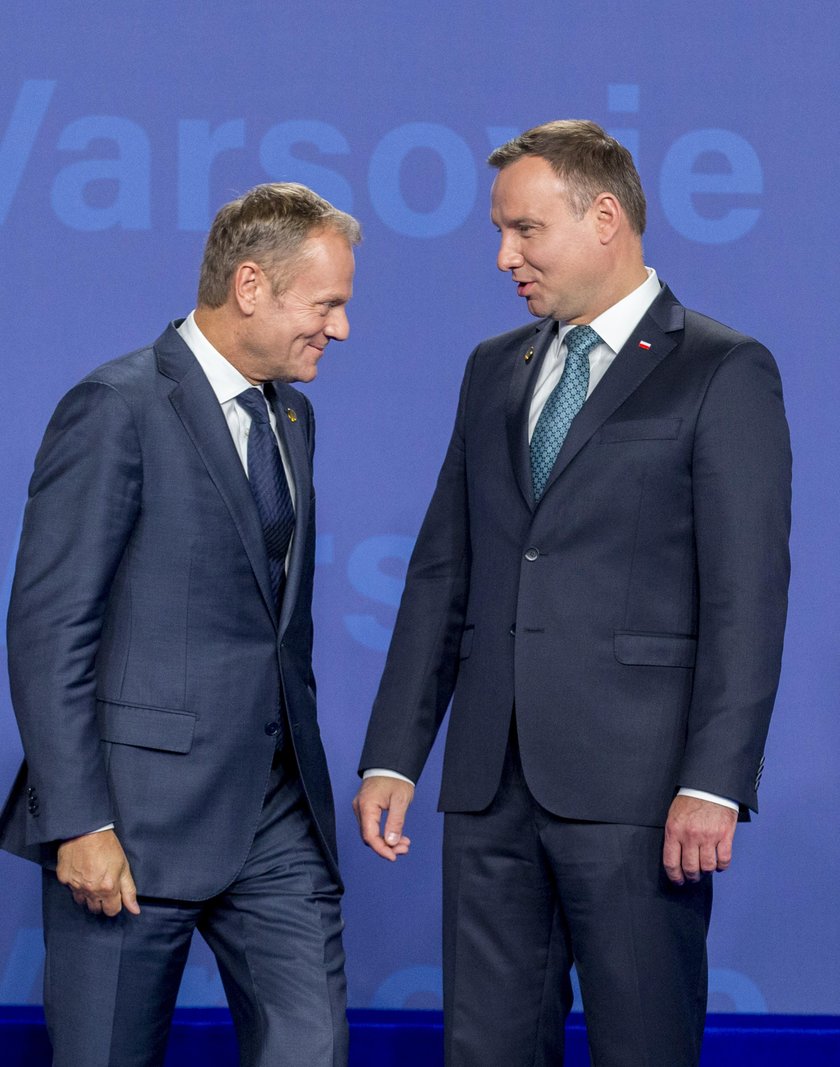 Donald Tusk i Andrzej Duda