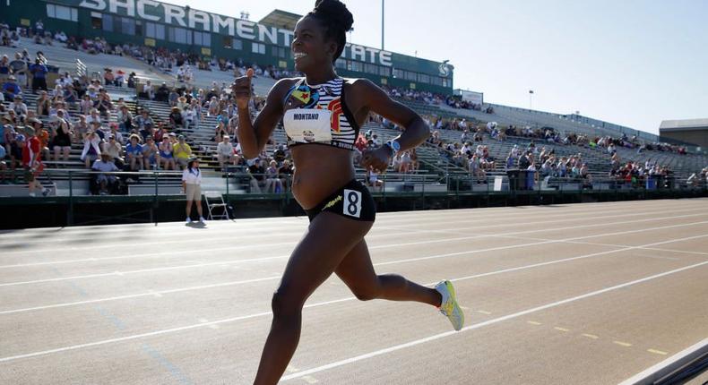 Alysia Montano runs in the Women's 800 Meter opening round during Day 1 of the 2017 USA Track & Field Championships at Hornet Satdium on June 22, 2017 in Sacramento, California. 