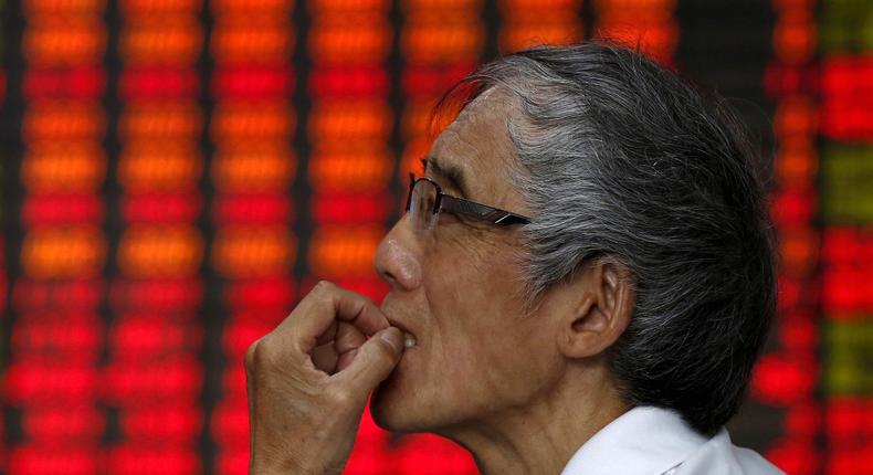 china investor worried stock market