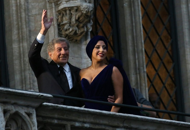Lady Gaga i Tony Bennett w Brukseli