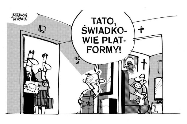 Swiadkowie Platformy po kampania wybory krzętowski