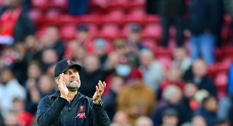 Liverpool manager Jurgen Klopp has criticised those refusing to get vaccinated against coronavirus Creator: Paul ELLIS