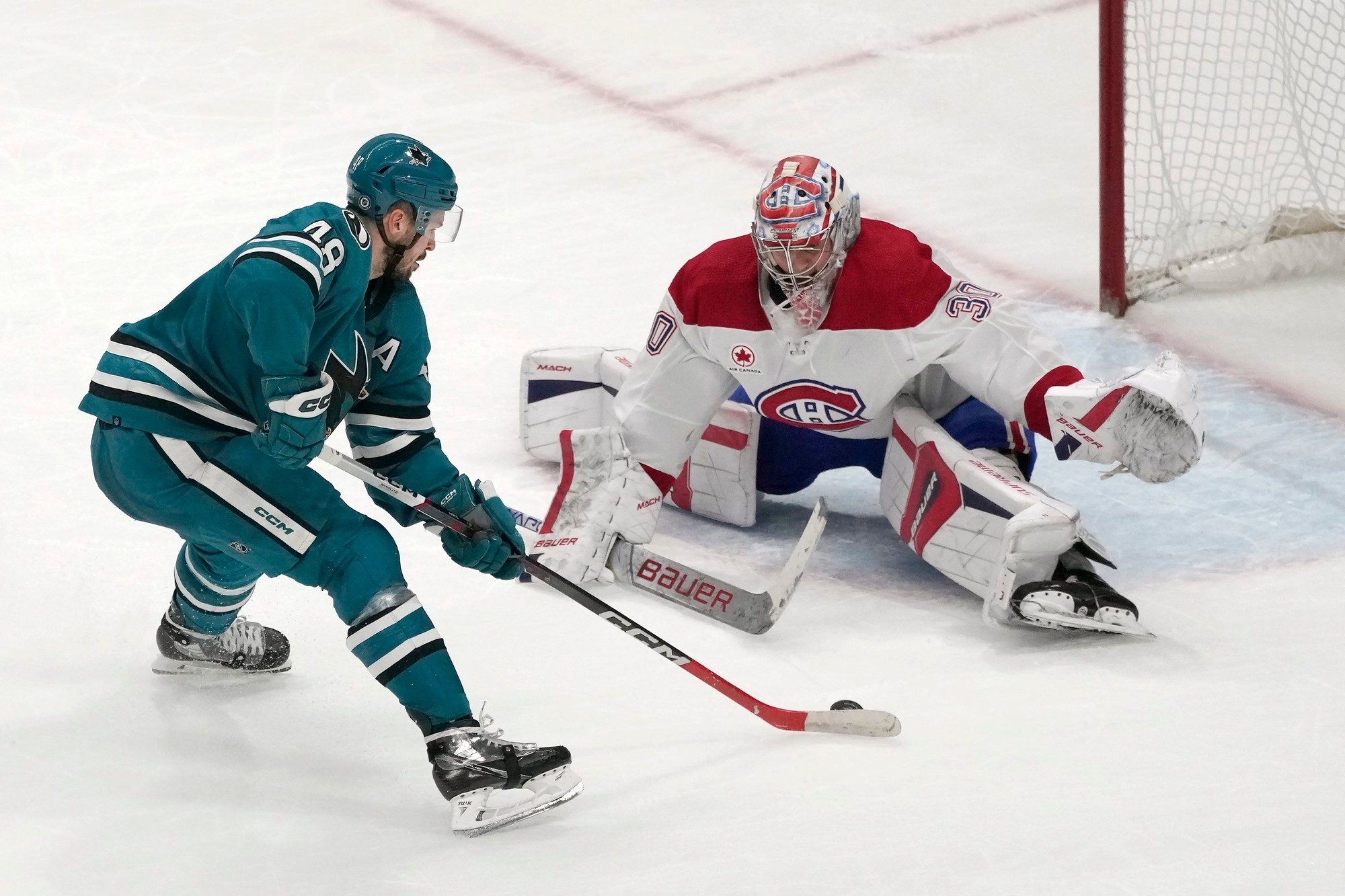 Zápas NHL: San Jose Sharks - Montreal Canadiens.