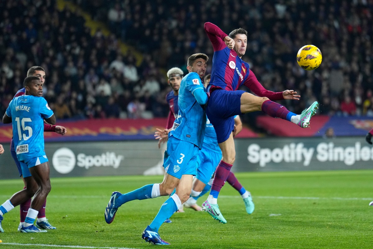 Robert Lewandowski w meczu z Almerią zaliczył asystę