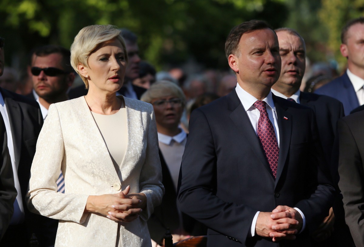 Prezydent Andrzej Duda z żoną Agatą Kornhauser-Dudą
