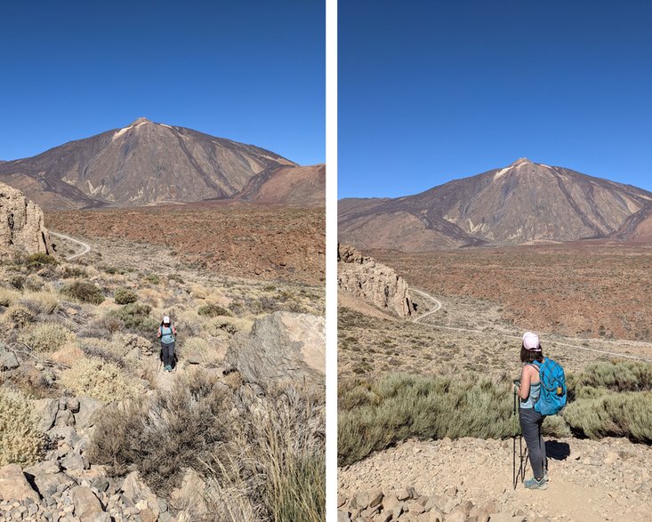 Park Narodowy Teide. Szlak na Alto de Guajara, Teneryfa.