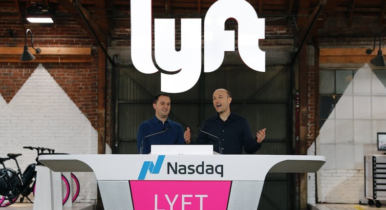 Lyft IPO nasdaq John Zimmer Logan Green