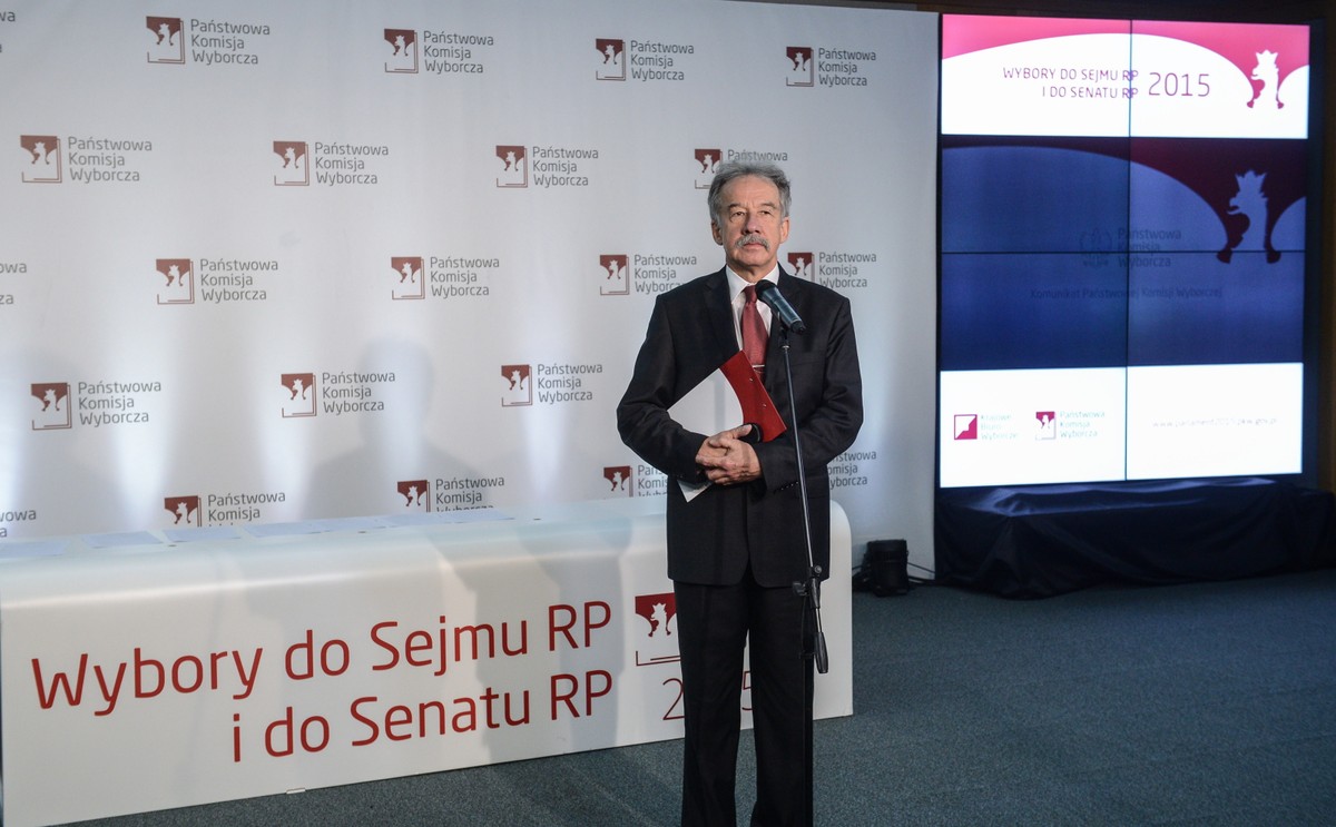 Przewodniczący Państwowej Komisji Wyborczej Wojciech Hermeliński