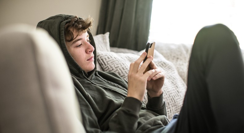 The author's son (not pictured) sends her TikToks while he's away at his dad's house.MoMo Productions/Getty Images