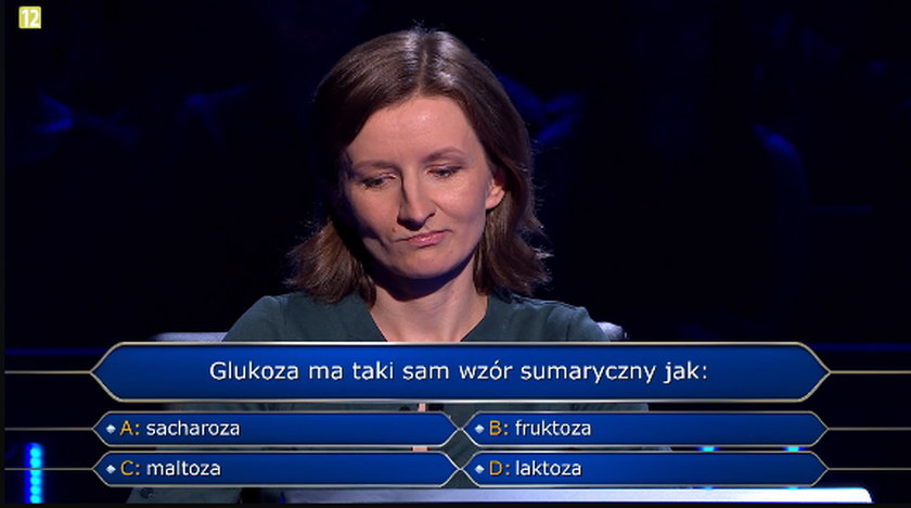 Katarzyna Frużyńska  odpadła na pytaniu za 125 tysięcy