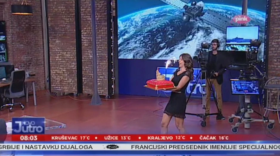 Dea Đurđević rođendansko iznenađenje u studiju