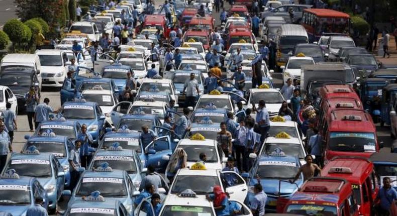 Indonesian Taxi drivers.