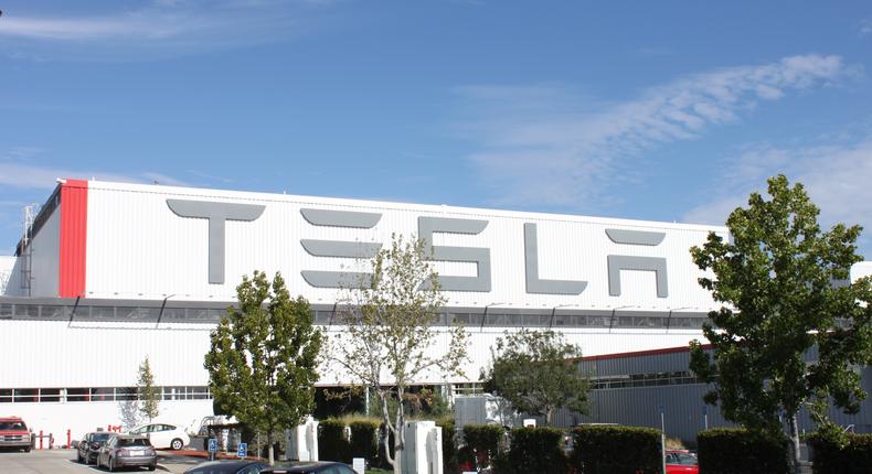 Tesla's factory in California.