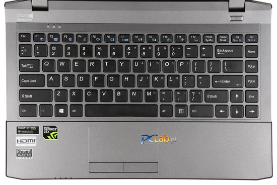 Klawiatura Xnote W230ST to mocny punkt tego laptopa. Niestety, płytka dotykowa nieco jej ustępuje