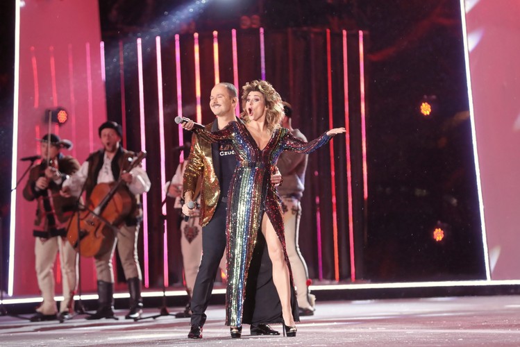 Sławomir i Kajra podczas Sylwestra z Dwójką w Zakopanem