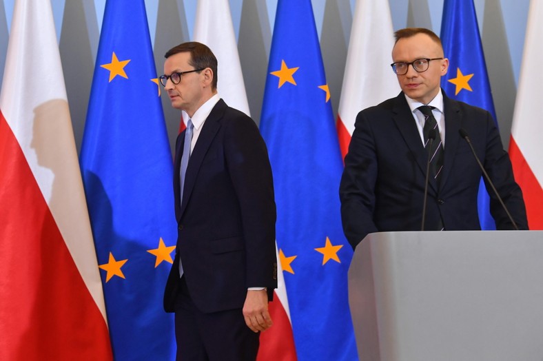 Mateusz Morawiecki i Artur Soboń