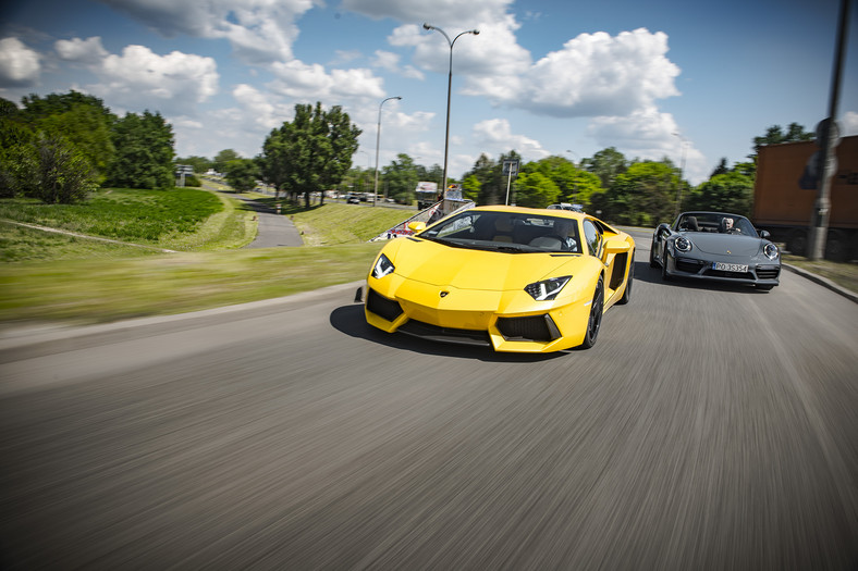 Lamborghini Aventador Coupe vs. Porsche 911 Tubo Cabrio