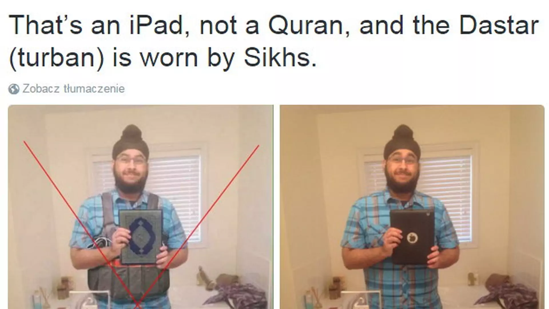 Tak Państwo Islamskie manipuluje ludźmi: wzięli zdjęcie Sikha i przerobili na terrorystę