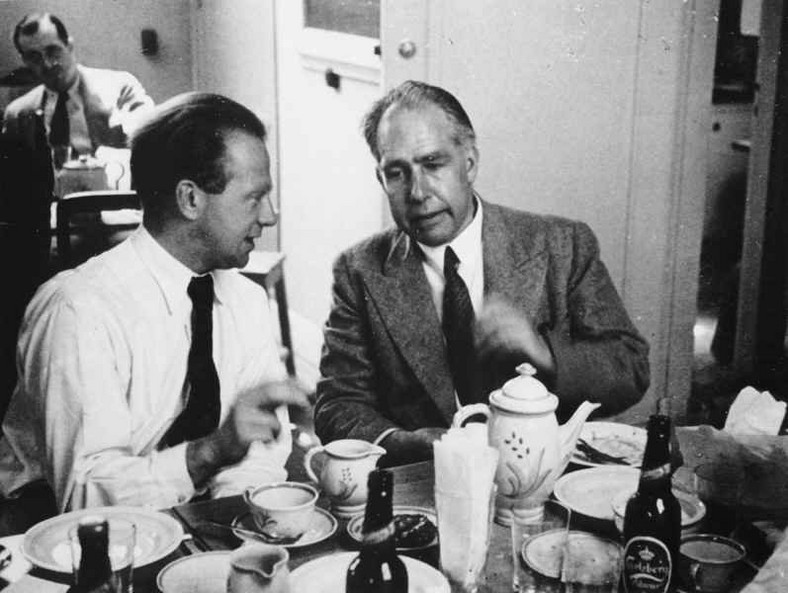 Werner Heisenberg i Niels Bohr w Kopenhadze, 1934 r.