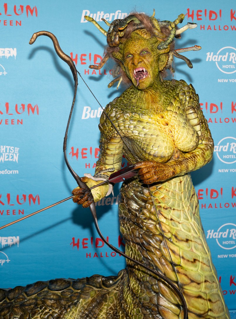 Impreza haloweenowa u Heidi Klum